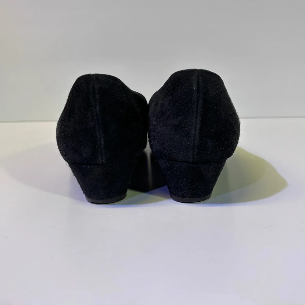 Vintage Magli Black Women's Shoes with Bow Detail